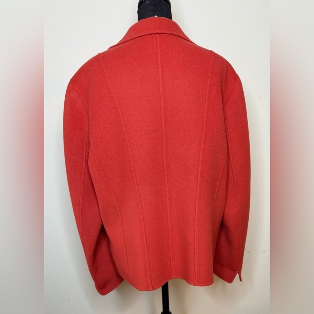 Talbots 100% wool preppy Orange Open blazer
Size 16
Excellent condition - Picture 6 of 9